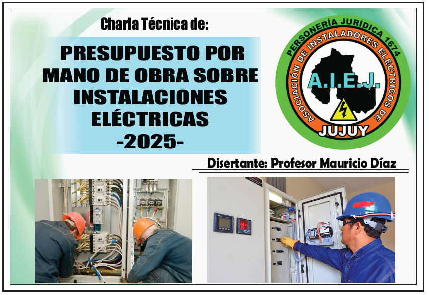 Electricista trabajando